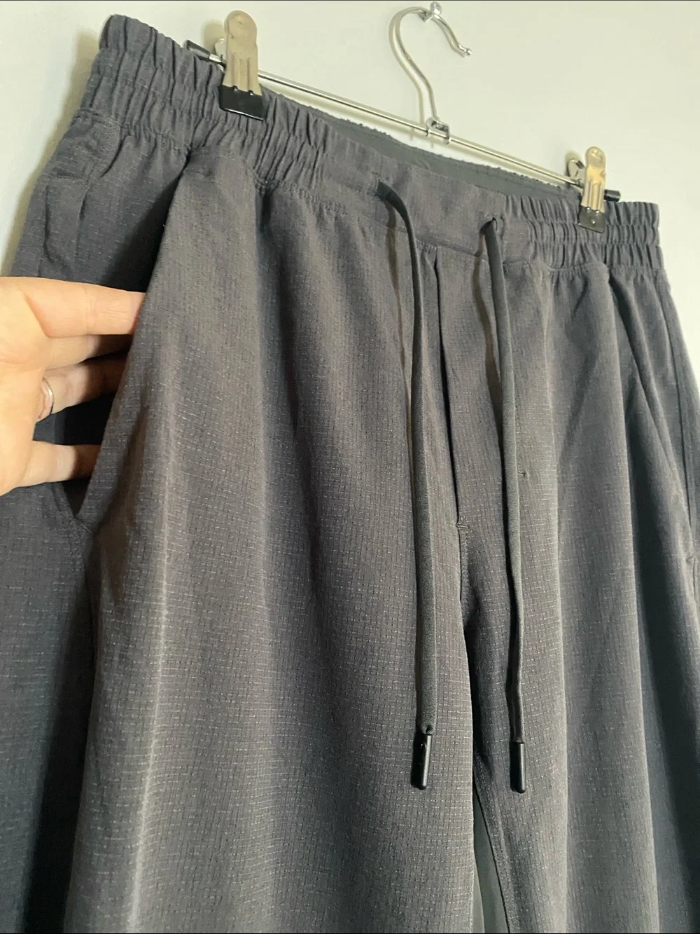 Lululemon Rise N Sweat Pant Mens Medium Dark Ash Pull On Lightweight Training